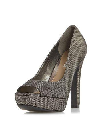Dorothy Perkins *head Over Heels By Dune 'cadenza' Grey Shoes
