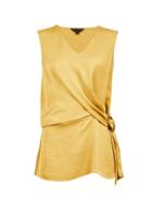 Dorothy Perkins Yellow Buckle Detail Sleeveless Top