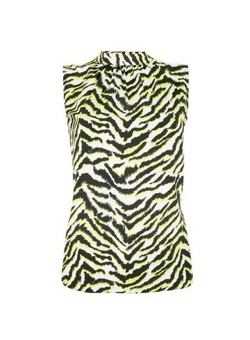 Dorothy Perkins Neon Zebra Print Sleeveless Top