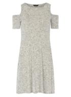 Dorothy Perkins *tall Grey Cold Shoulder Tunic