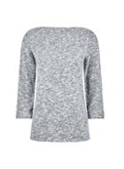 Dorothy Perkins Grey Turnback Boatneck Jumper