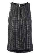 *izabel London Silver Sequin Swing Vest