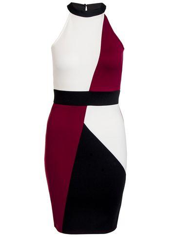 Dorothy Perkins *quiz Red High Neck Bodycon Dress