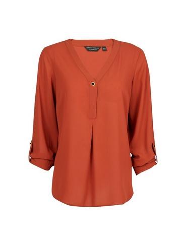 Dorothy Perkins Ginger Roll Sleeve Button Shirt