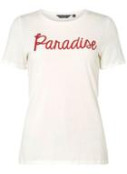 Dorothy Perkins Ivory Paradise Embroidered Motif T-shirt