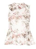 *izabel London White Floral Print Top