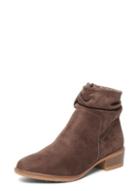 Dorothy Perkins Taupe 'mallory' Ruched Ankle Boots