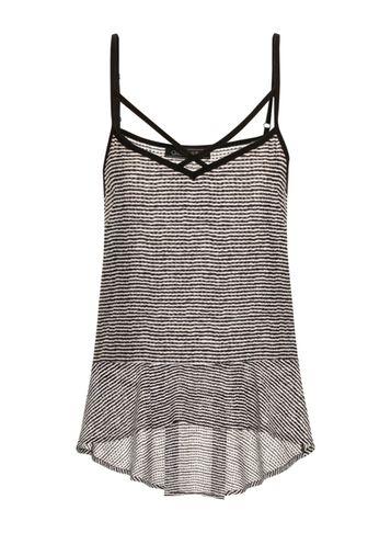Dorothy Perkins *girls On Film Stripe Frill Cami Top