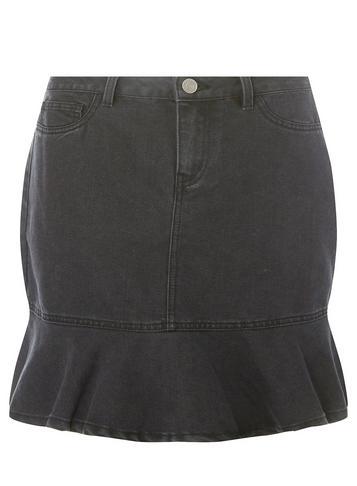 Dorothy Perkins *noisy May Black Peplum Denim Skirt