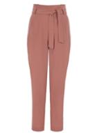 Dorothy Perkins *quiz Terracotta High Waist Tapered Trousers