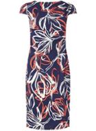 Dorothy Perkins *lily & Frank Navy Manipulated Shift Dress