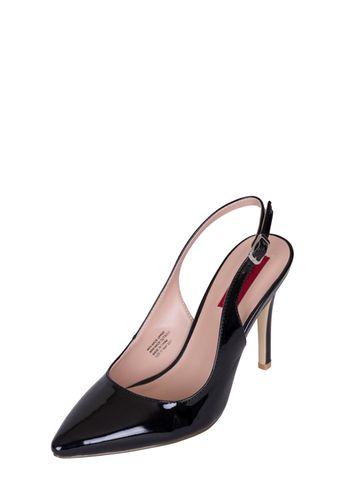 Dorothy Perkins *london Rebel Black Slingback Court Shoes