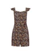 Dorothy Perkins Multi Colour Floral Print Frill Strap Playsuit