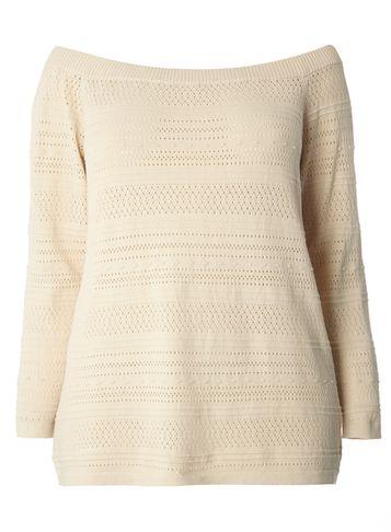 Dorothy Perkins Dp Curve Pointelle Bardot Jumper