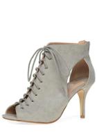 Dorothy Perkins Grey 'lantern' Lace Up Boots