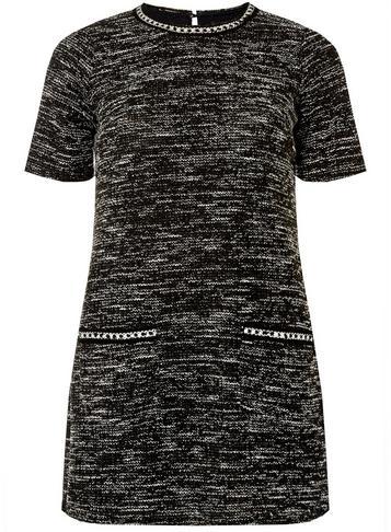 Dorothy Perkins Black Chain Detail Tunic Top