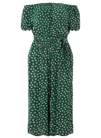 Dorothy Perkins Green Essential Ditsy Floral Print Jumpsuit