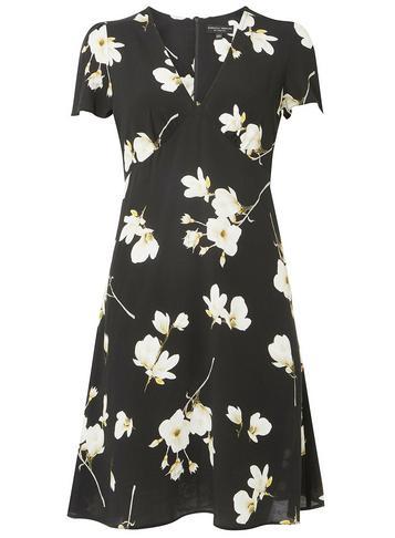 Dorothy Perkins Black Floral Tea Dress