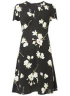 Dorothy Perkins Black Floral Tea Dress