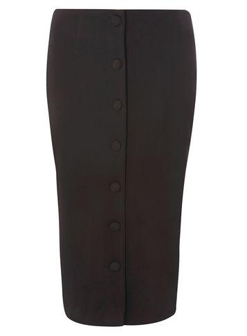 Dorothy Perkins Black Scuba Column Skirt