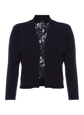 Dorothy Perkins *roman Originals Navy Lace Back Shrug