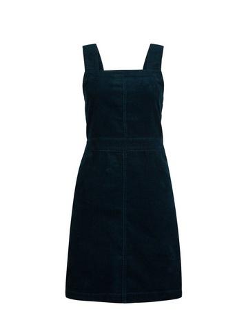 Dorothy Perkins Teal Cord Square Neck Pinafore Dress