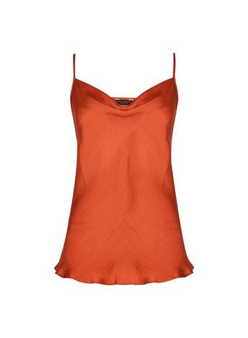 Dorothy Perkins Rust Cowl Neck Camisole Top