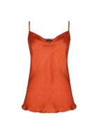 Dorothy Perkins Rust Cowl Neck Camisole Top