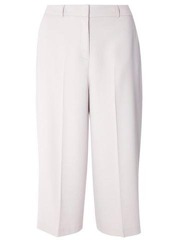 Dorothy Perkins Silver Split Wide Crop Trousers