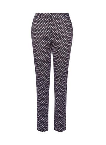 Dorothy Perkins *tall Navy Geomteric Ankle Grazer Trousers