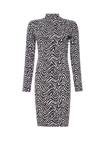 Dorothy Perkins Monochrome Zigzag Print Bodycon Dress