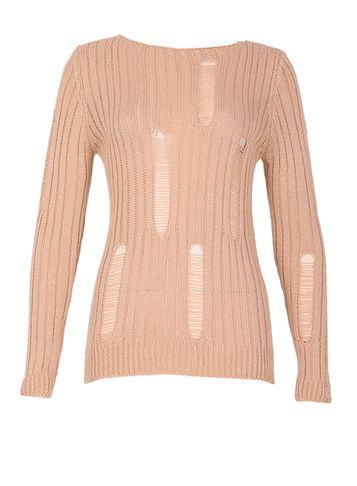 Dorothy Perkins *izabel London Pink Round Neck Knitted Jumper