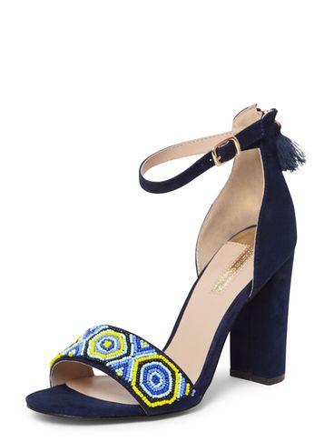 Dorothy Perkins Navy 'sizzle' Beaded Sandals