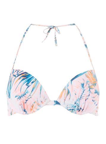 Dorothy Perkins *dp Beach Pink Palm Print Triangle Top