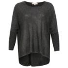 Dorothy Perkins *voulez Vous Black Ribbed Sleeve Top