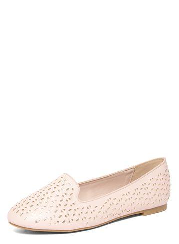 Dorothy Perkins Pink Wide Fit 'perl' Laser Cut Pumps