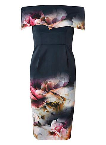 Dorothy Perkins Floral Placement Print Pencil Dress