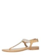 Dorothy Perkins Nude Leather T-bar Sandals
