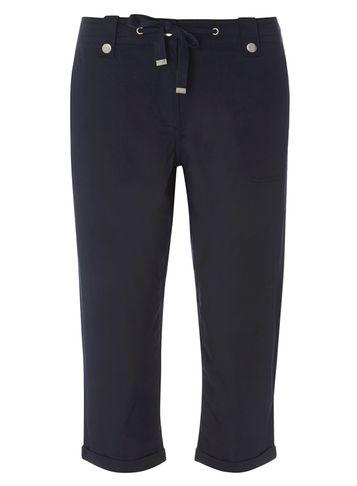 Dorothy Perkins Navy Poplin Cropped Shorts