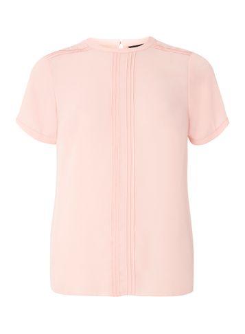 Dorothy Perkins Pink Pint Tuck Detail Top