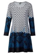 *izabel London Grey Border Print Dress