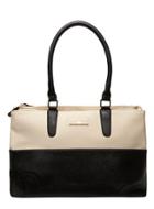 Dorothy Perkins Black And Bone Double Zip Tote Bag