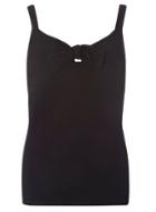 Dorothy Perkins Black Tie Front Strap Top