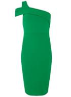 Dorothy Perkins *green Cut Out Shoulder Bodycon Dress