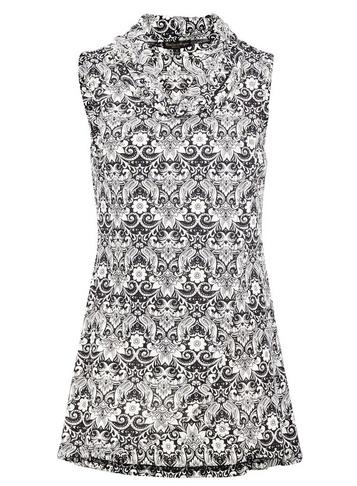 Dorothy Perkins *izabel London Multi Colour Damask Wrap Front Top