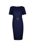 Dorothy Perkins *tall Navy D-ring Shift Dres