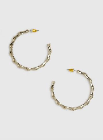 Dorothy Perkins Gold Finish Bamboo Earrings