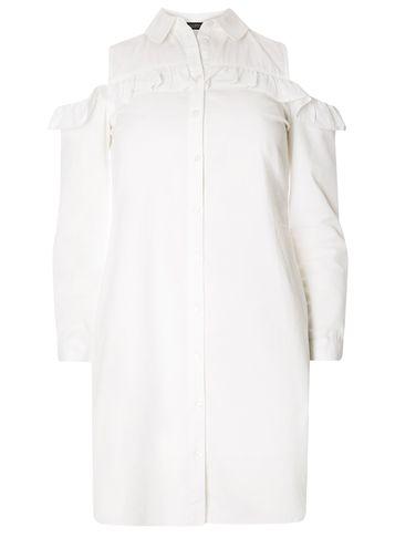 Dorothy Perkins Ruffle Cold Shoulder Dress