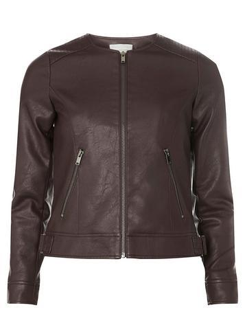 Dorothy Perkins Petite Port Faux Leather Jacket