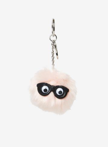 Dorothy Perkins Pink Glasses Pom Keyring